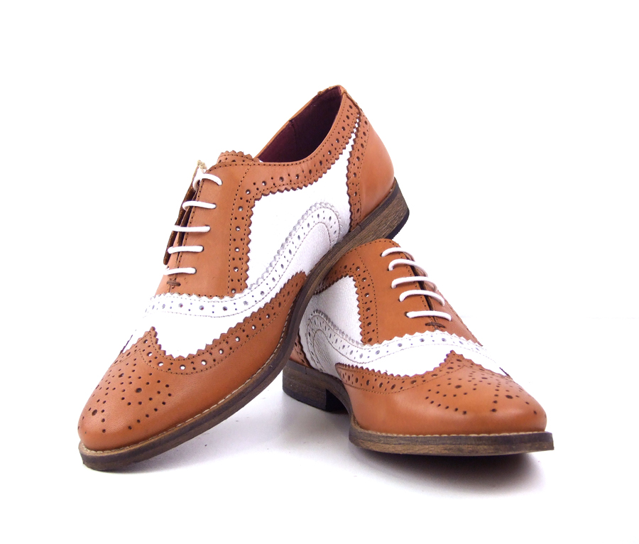 mod-shoes-tan-and-white-ladies-brogues 