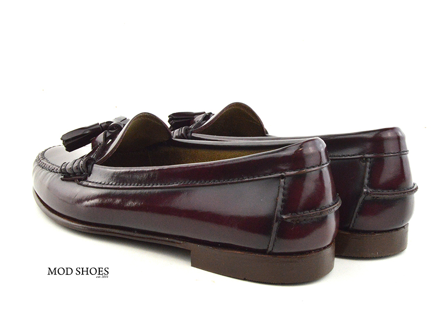 Ladies Oxblood Tassel Loafer with 