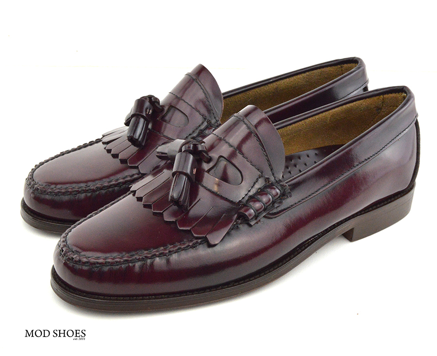 Oxblood Tassel Loafer – The Duke by Modshoes – Mod Shoes