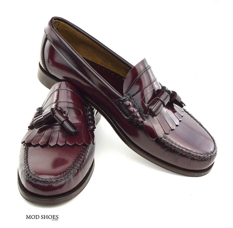 Oxblood Tassel Loafer – The Duke by Modshoes – Mod Shoes