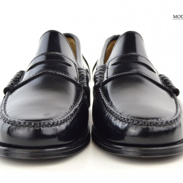 Black Penny Loafers – The Earl By Modshoes – Mod Shoes