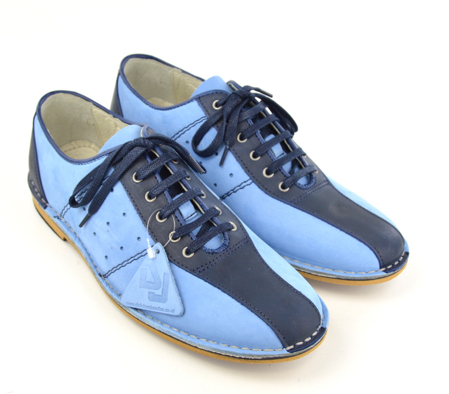 blue bowling shoes