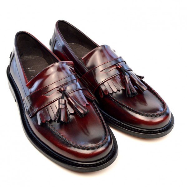 Oxblood Tassel Loafers – The Prince – Mod Shoes