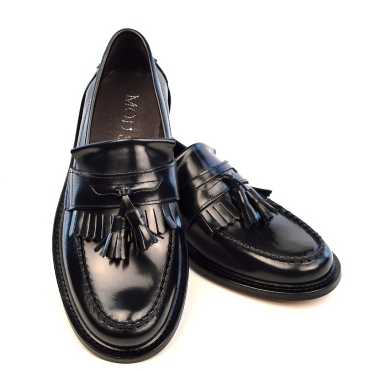 Black Tassel Loafer – The Prince – Mod Shoes