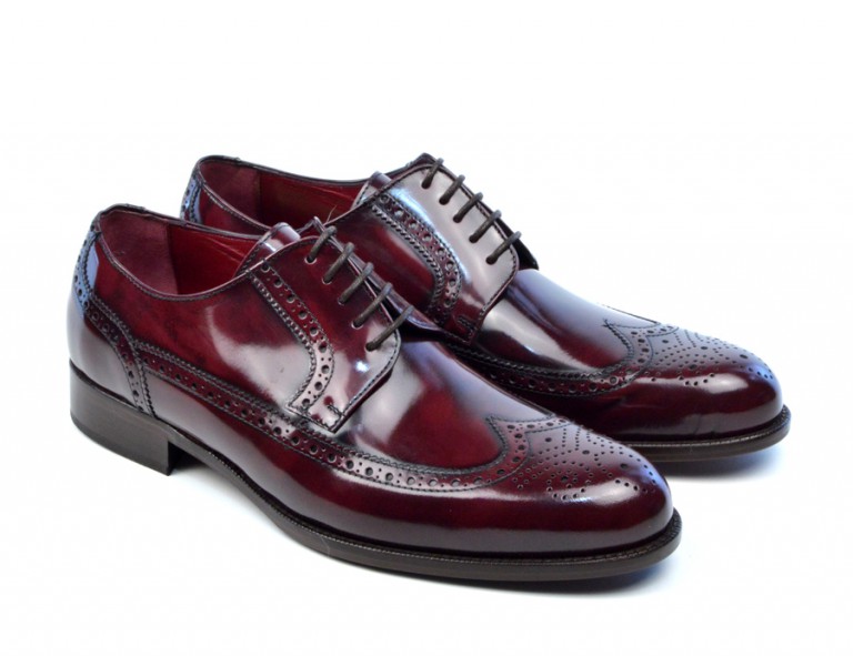 Modshoes – The Harry – All Leather Oxblood Brogue – Mod Shoes