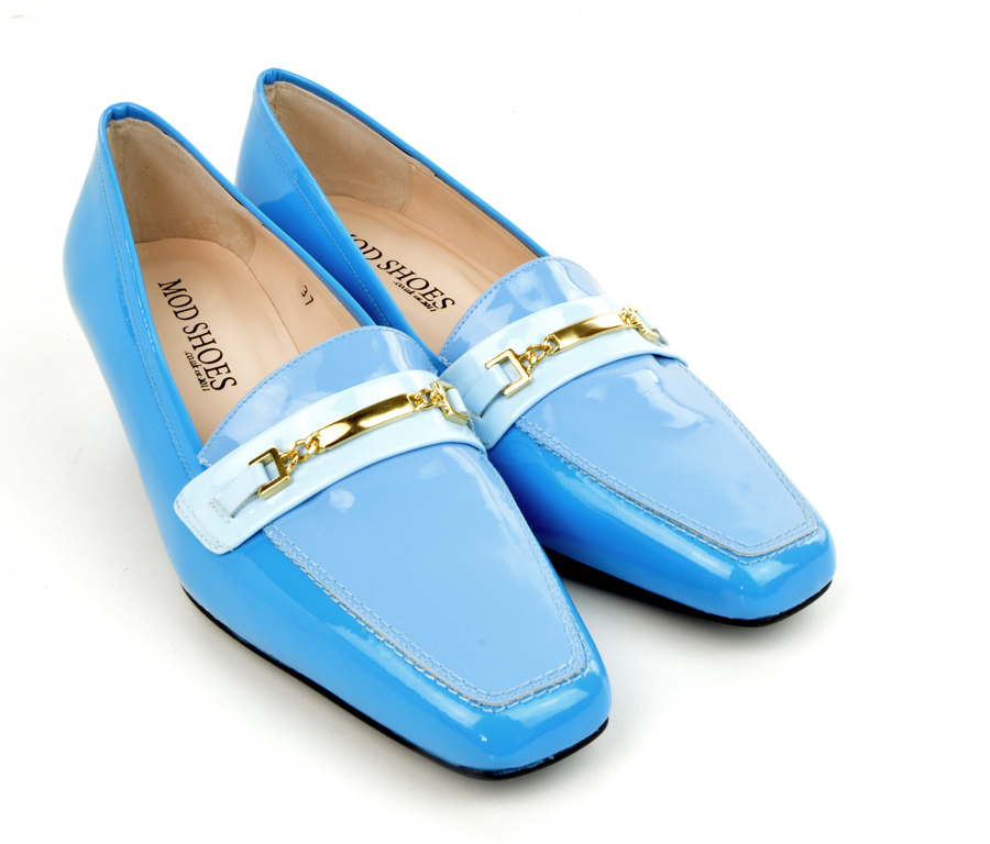 ladies blue loafers uk