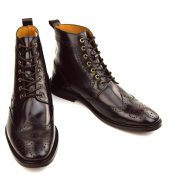 The Shelby -Sizes 10 & 12 Only – Oxblood Brogue Boots – Peaky Blinders ...