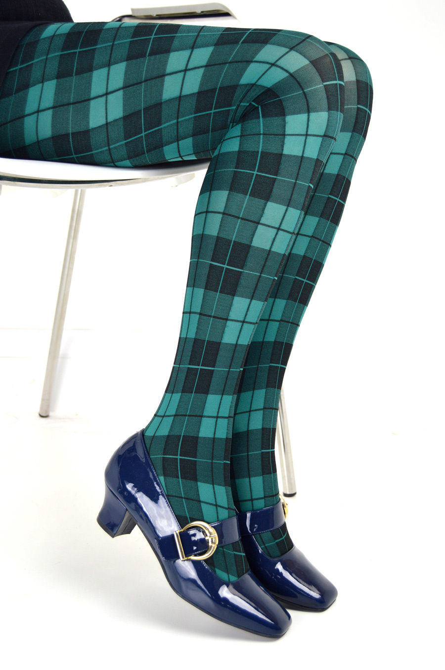 4 Styles Of Scottish Tartan / Argyle Print Tights Available (Made In Italy)