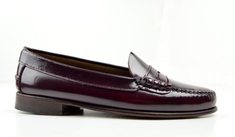 The Chantelle – Ladies All Leather Penny Loafer Oxblood – Mod Shoes