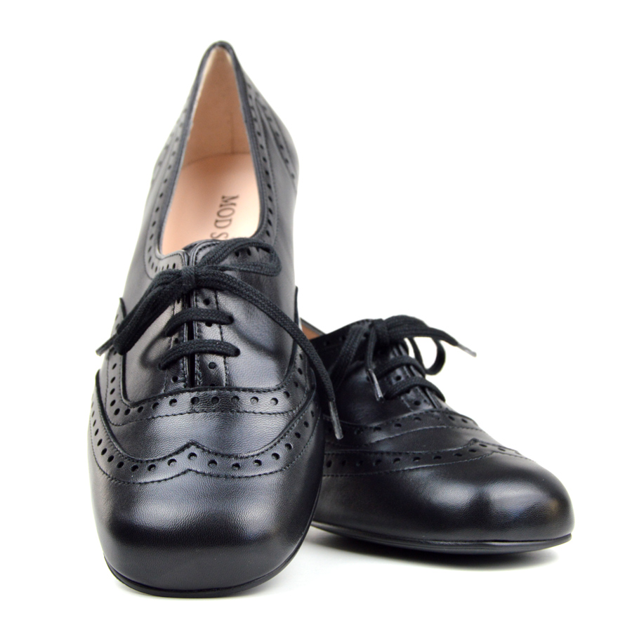 black brogue shoes womens