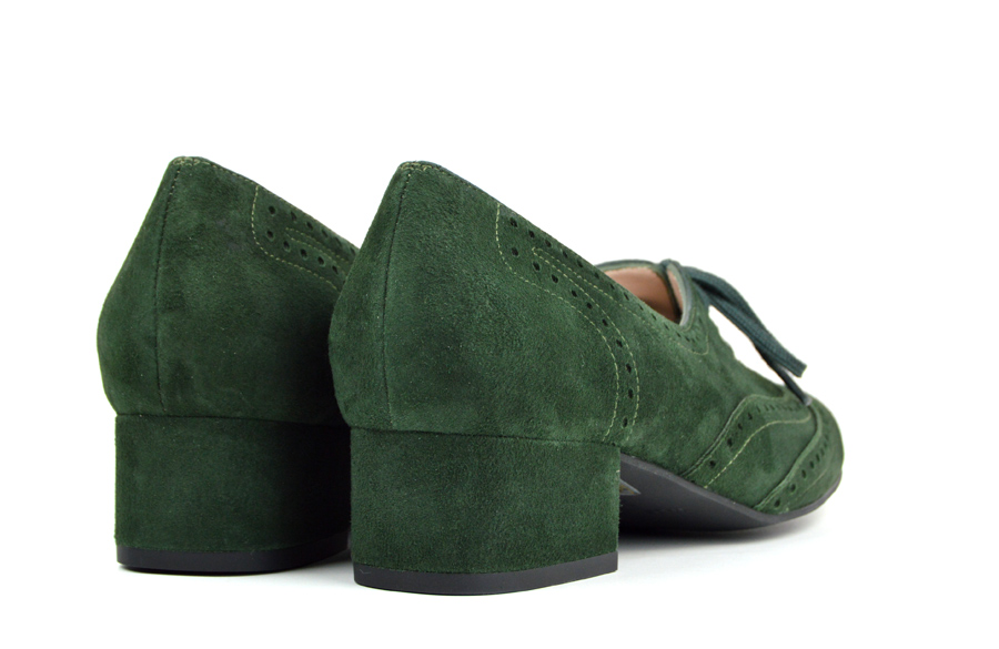forest green ladies shoes