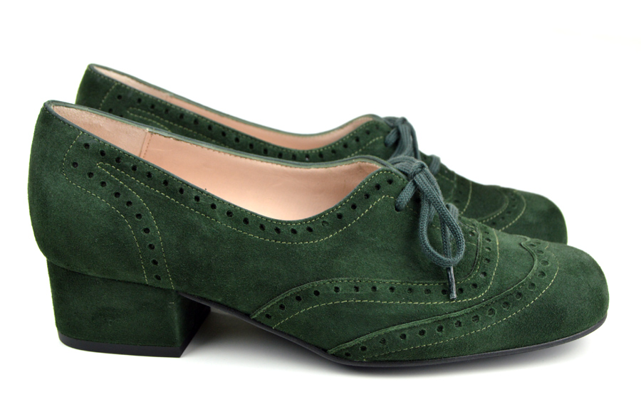 green vintage shoes