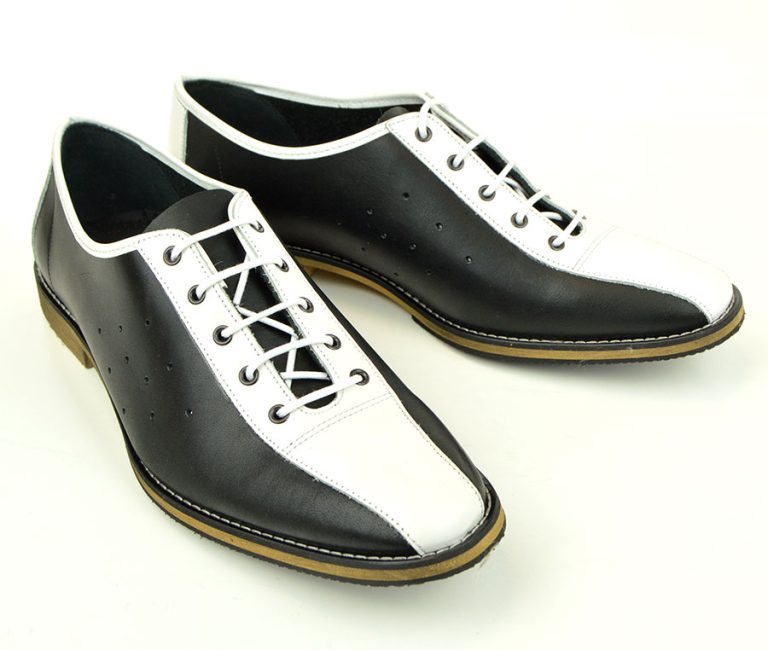 Black & White Bowling Shoes – The Strike – Mod Style – Mod Shoes