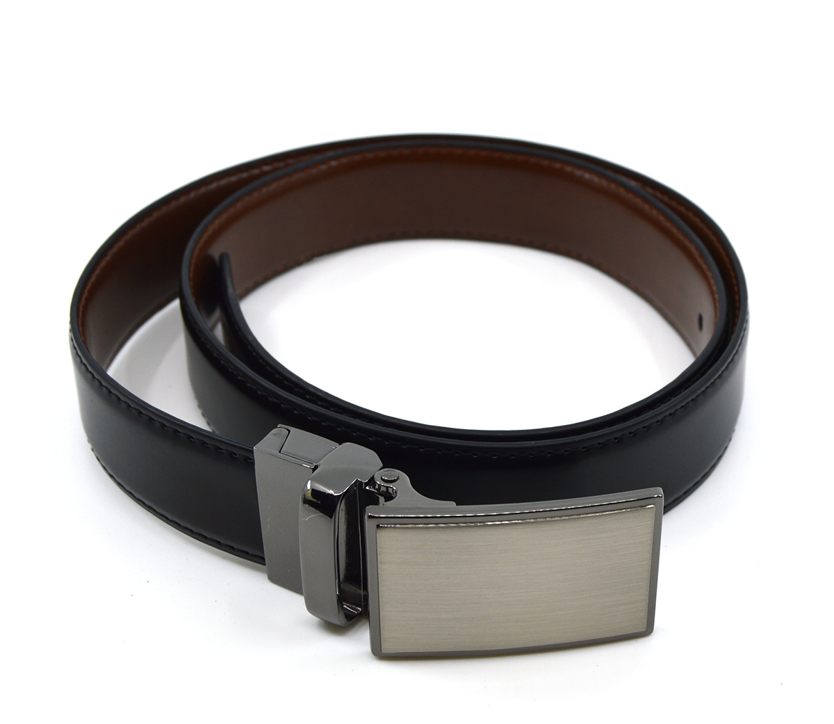 Reversible Black Dark Brown Leather Belt – Mod Shoes