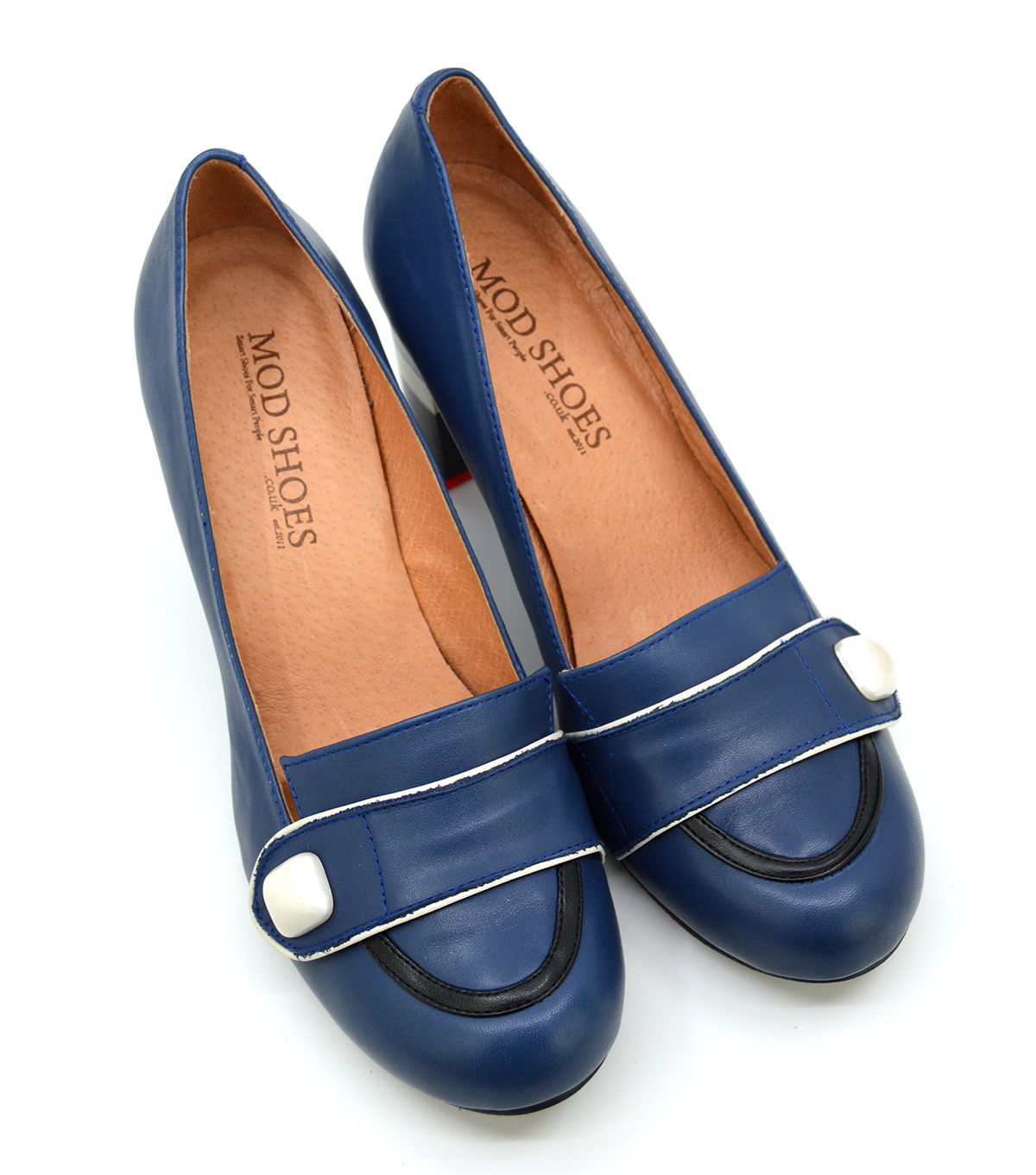 navy blue vintage shoes