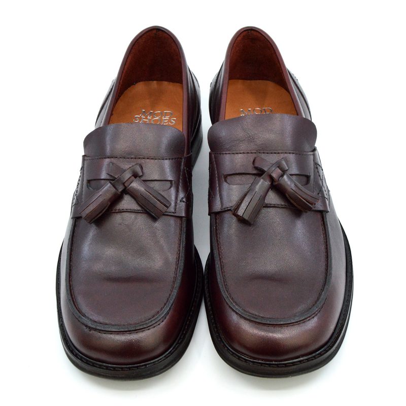 Ladies Scorchers – Oxblood Tassel Loafers – Ska Skinhead 60s-70s Style 