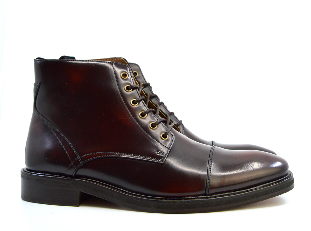The Arthur – Oxblood Capped Derby Boots 