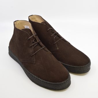 Chukka Boot Dark Brown Suede - The Brett Image