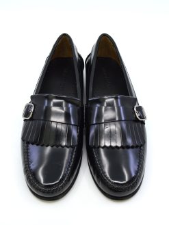 Fringed Loafers in Black – The Marquis – Mod Shoes