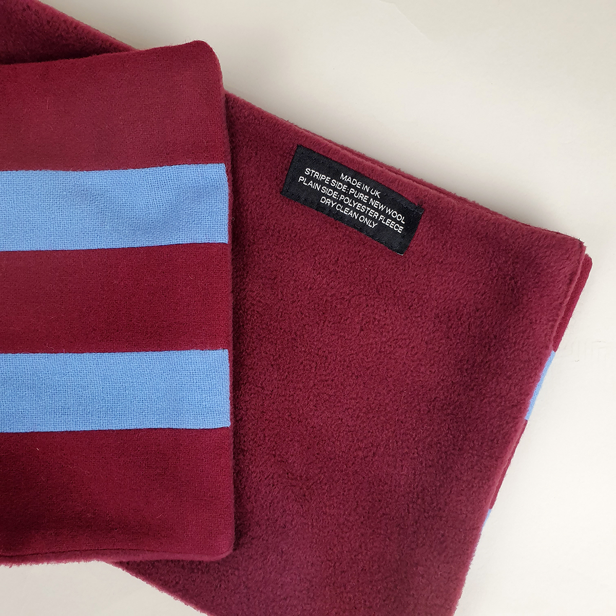 Claret & Blue College Scarf – Made In England Exclusively For Mod Shoes ...