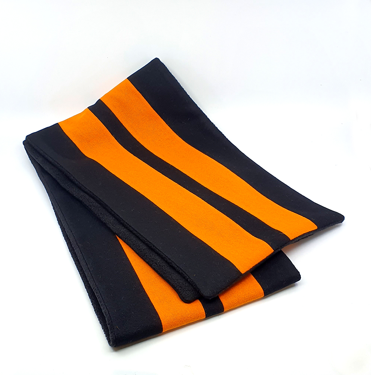 Black & Orange Stripe College Scarf – Style Council Colours – Made In ...