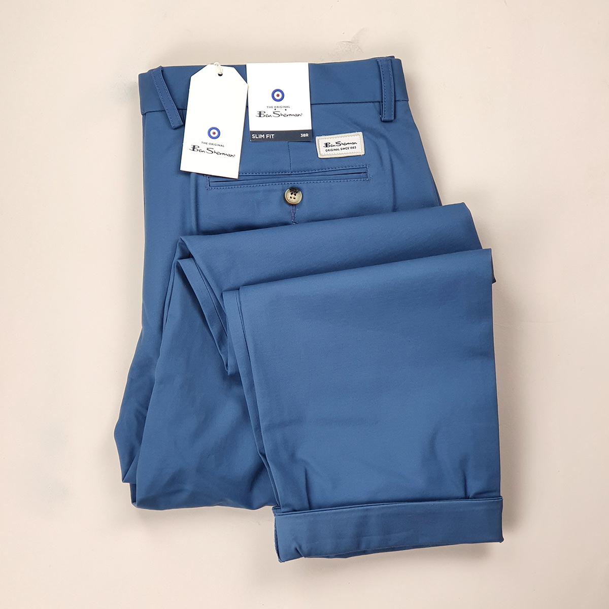 modshoes ben sherman light blue marine chinos trousers 03