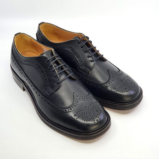 The Charles Brogue in Black – Northern Soul Ska Style – Mod Shoes