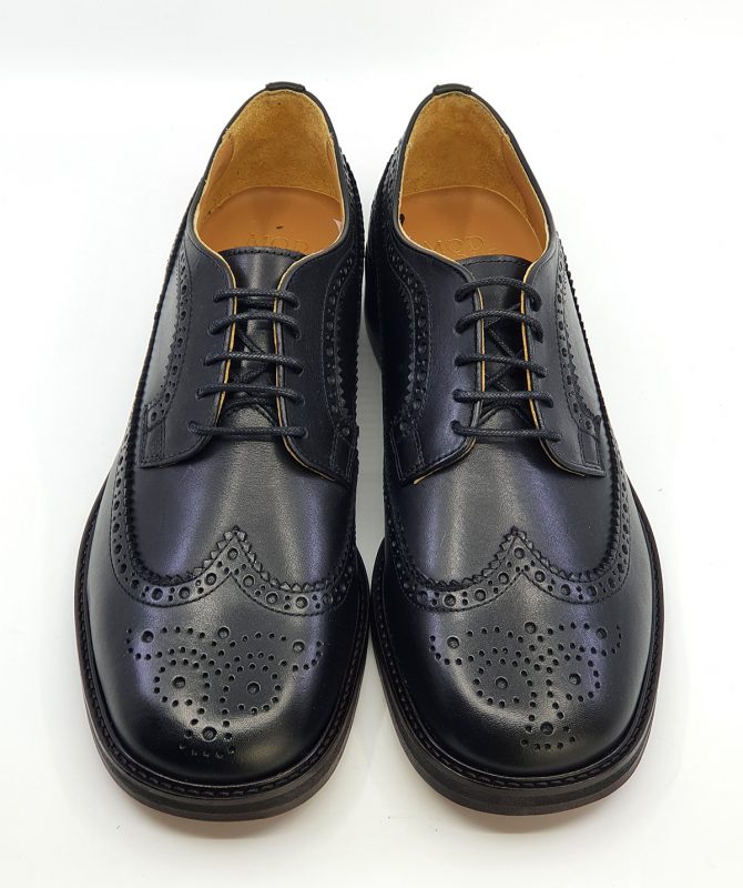 The Charles Brogue in Black – Northern Soul Ska Style – Mod Shoes