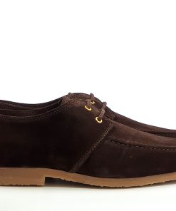 The Deighton – Chocolate Suede Lace Up Shoe – Mod Shoes