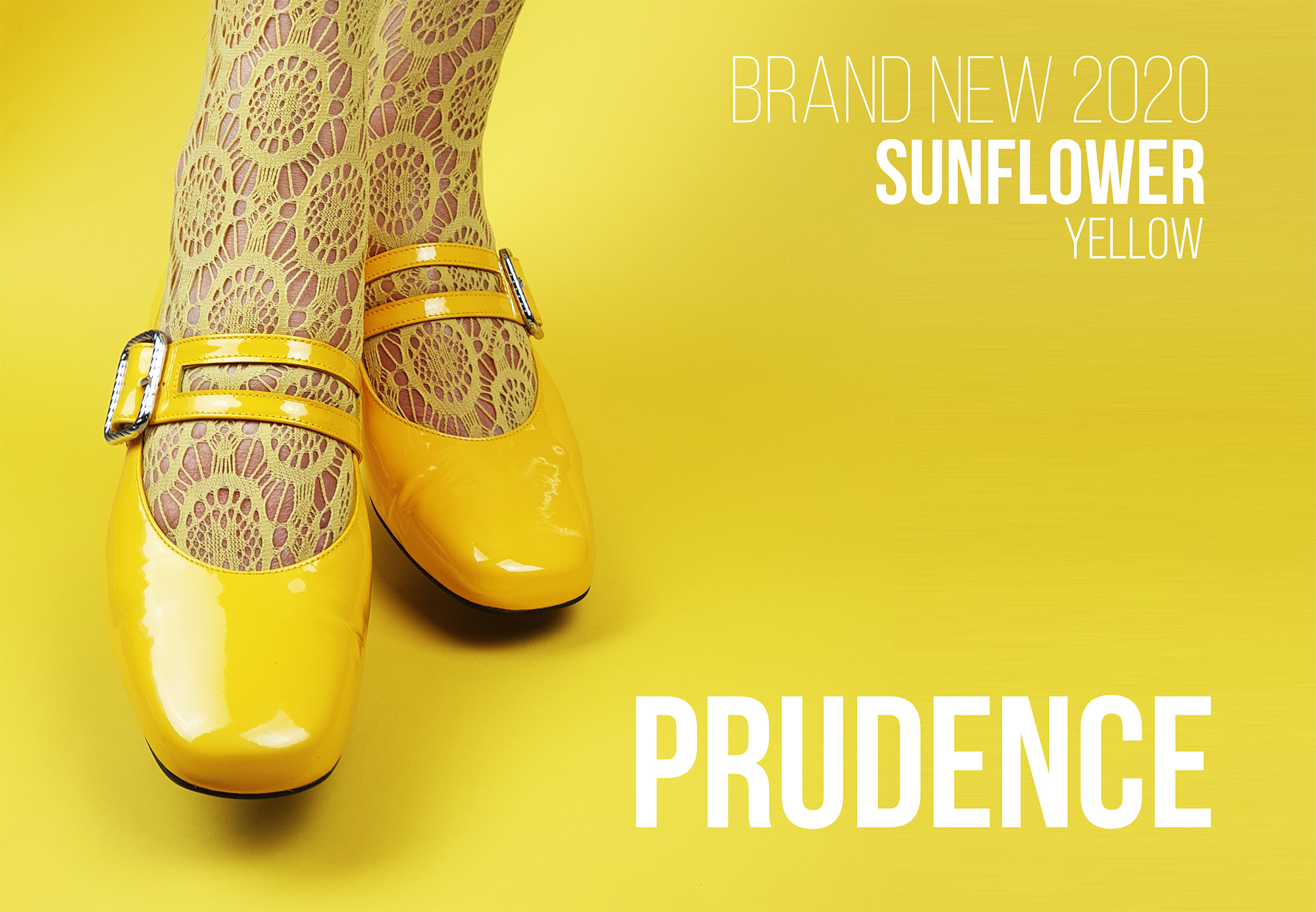 The Prudence – Ladies Flat Retro Vintage 60's Twiggy Style Shoe in