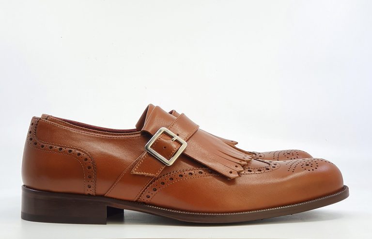 Modshoes – The Bryden – All Leather Whiskey Loafer Brogue – Mod Shoes