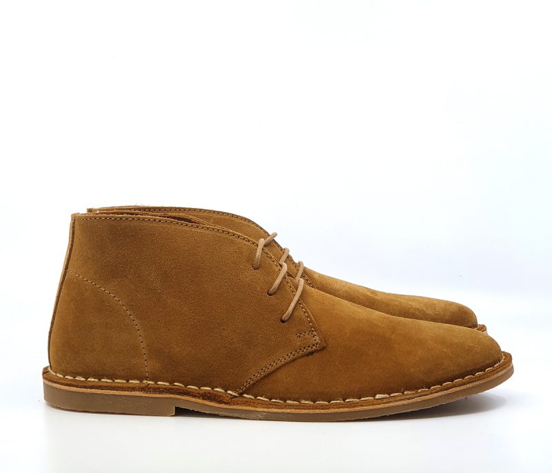 The Preston – Desert Boots In Whisky – Mod Shoes