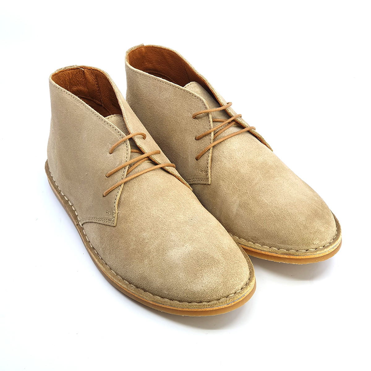The Preston V2 – Desert Boots In Stone – Mod Shoes