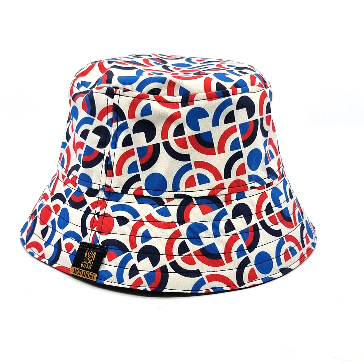 The Cappello – Red White Blue Pattern Bucket Hat – Britpop Stone 