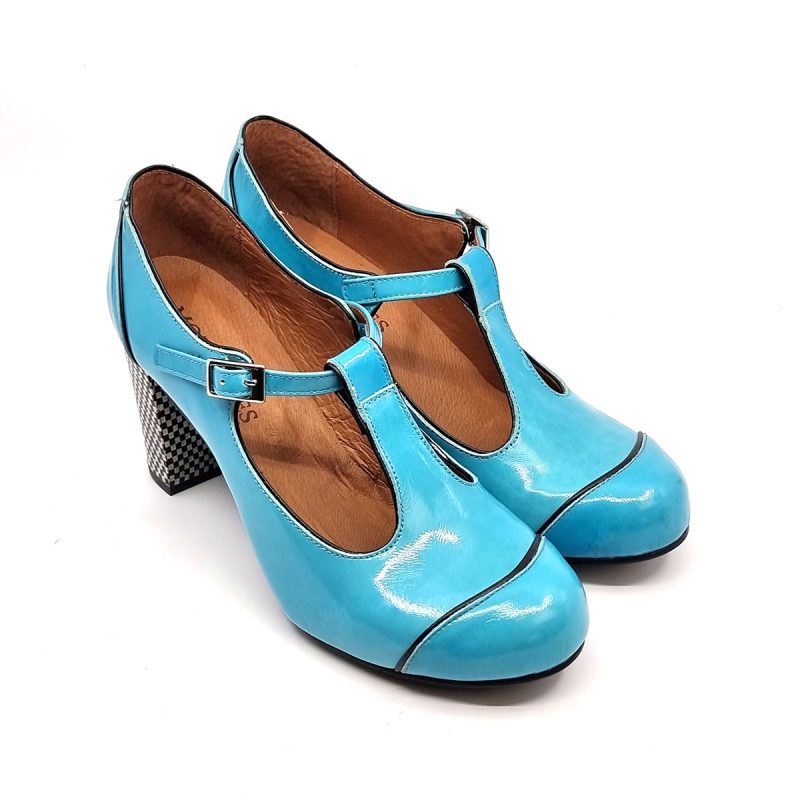 The Dusty in Ocean – Ladies Retro Shoe by Mod Shoes – Mod Shoes