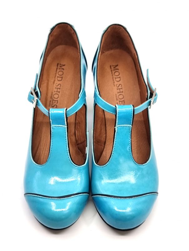 The Dusty in Ocean – Ladies Retro Shoe by Mod Shoes – Mod Shoes