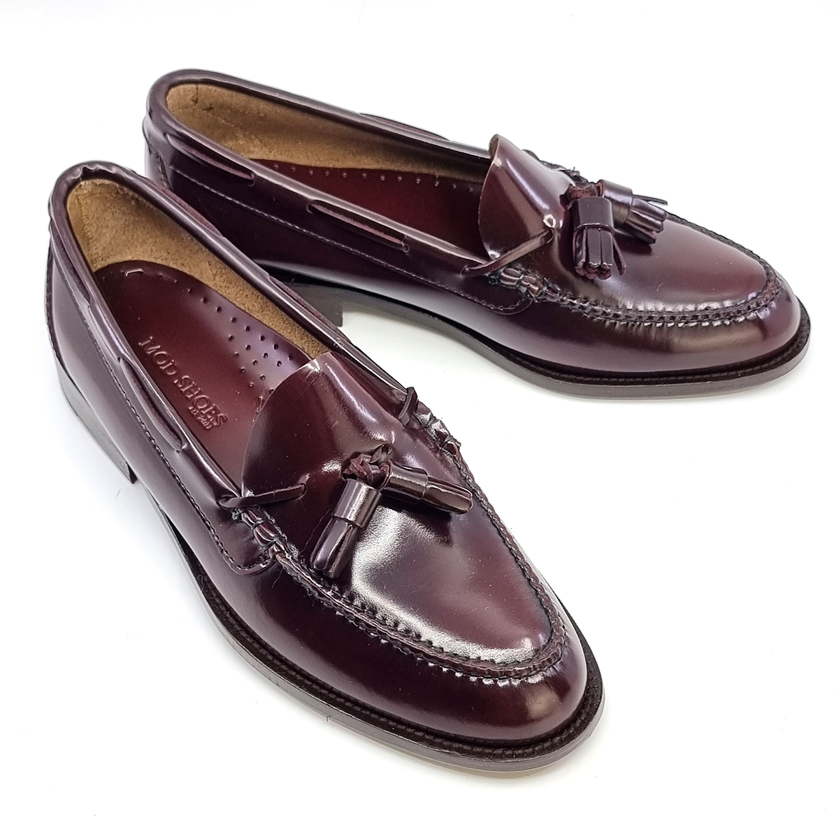 Oxblood Tassel Loafers – The “Deacon” By Mod Shoes – Mod Shoes