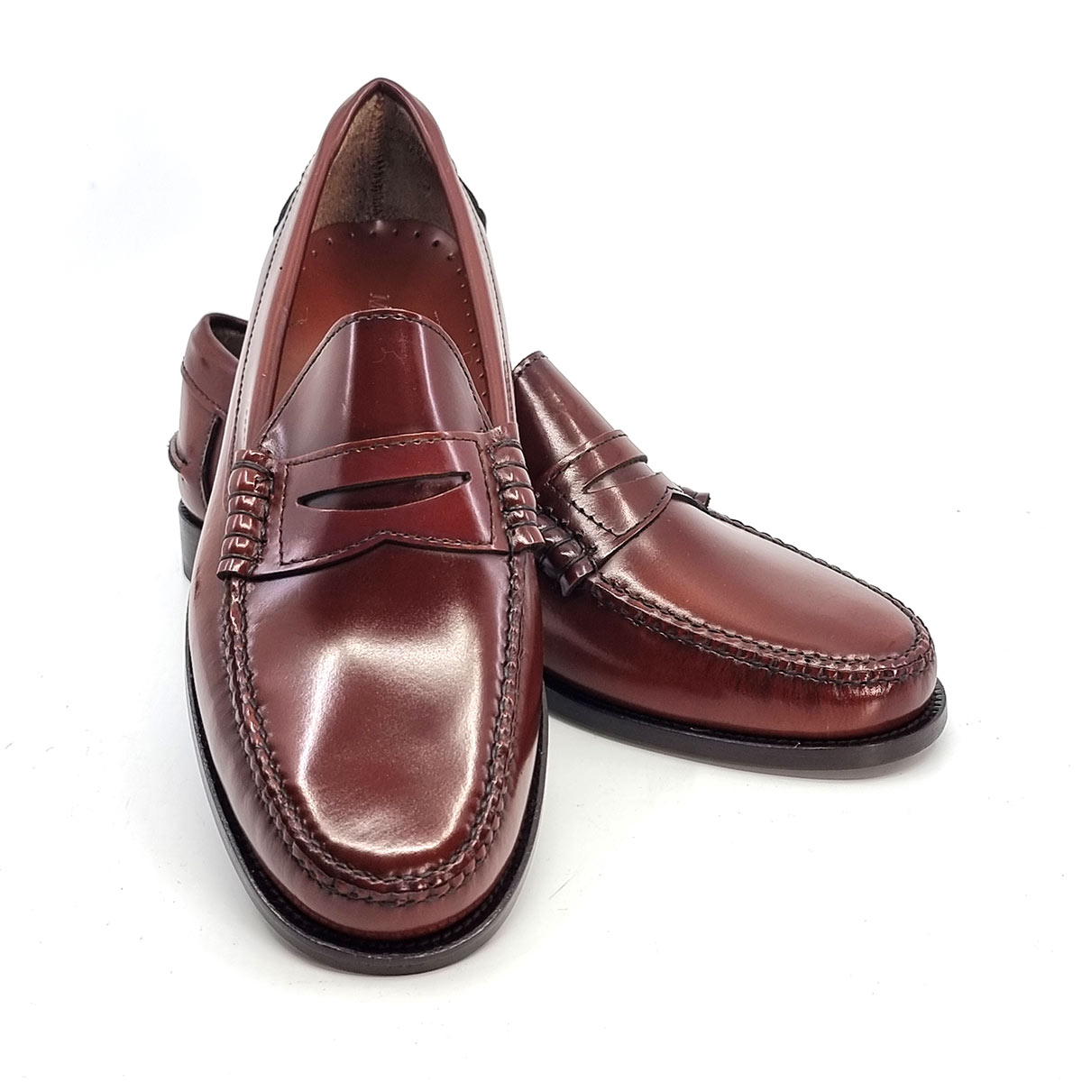 Chestnut Penny Loafers – The Earl By Modshoes – Mod Shoes