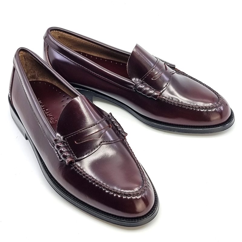 Oxblood Penny Loafers – The “Viscount” By Mod Shoes – Mod Shoes