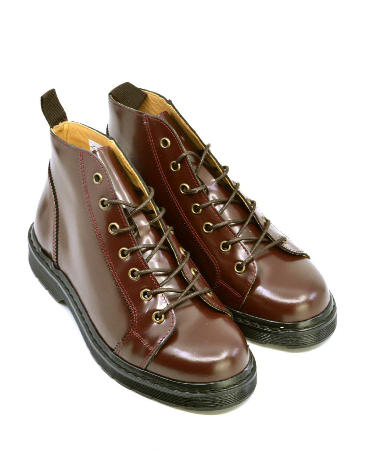 Ladies – Oxblood Monkey Boots Version 5 – Hard Mod / Smart Skin – Mod Shoes