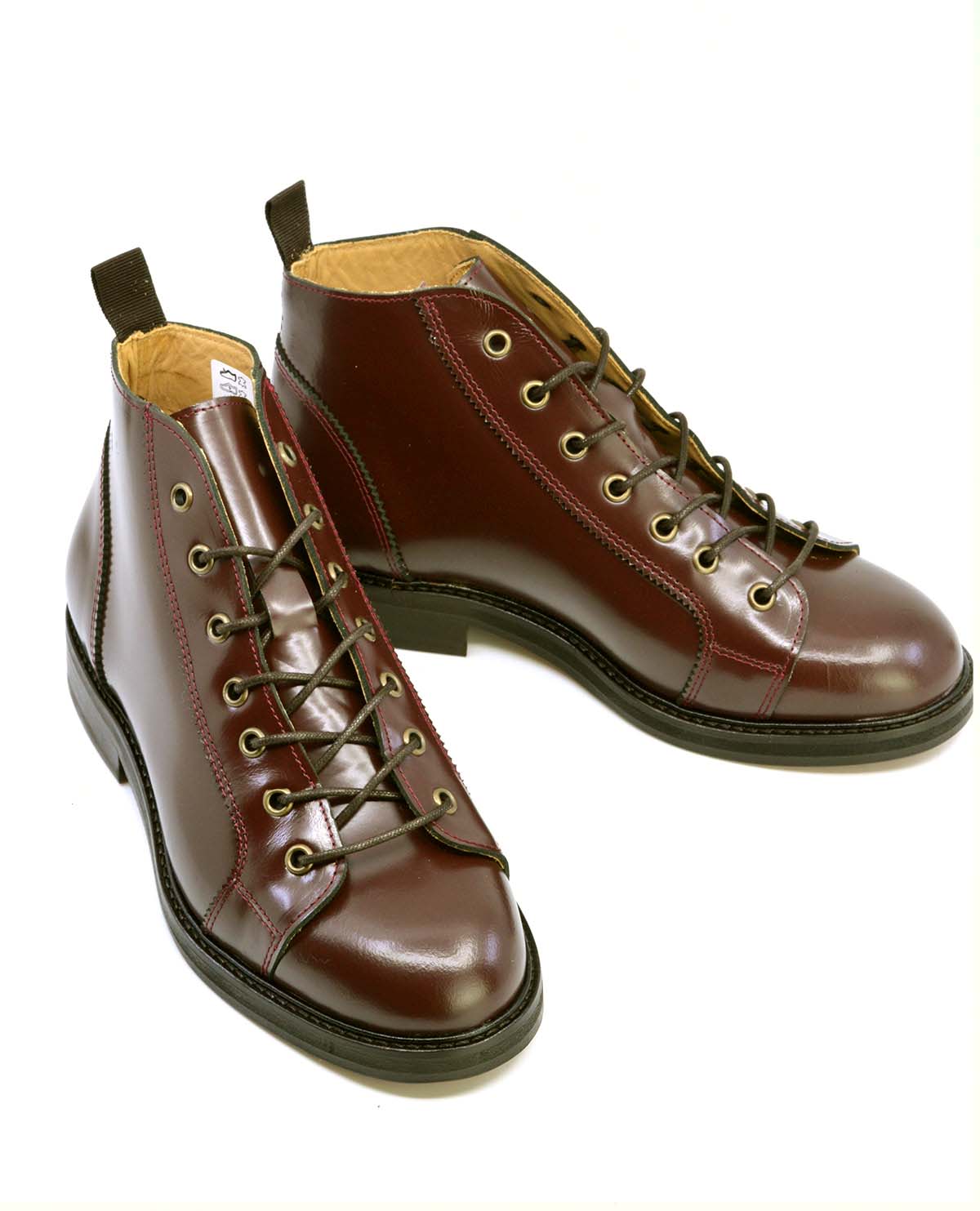 Ladies – Oxblood Monkey Boots Version 4 Leather Soles – Hard Mod ...