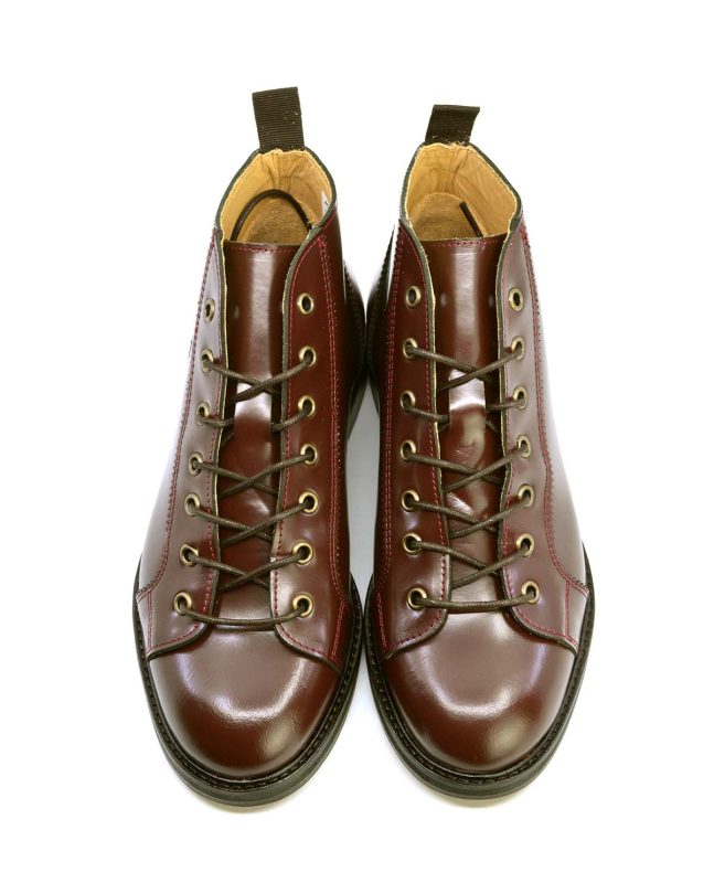 Ladies – Oxblood Monkey Boots Version 4 Leather Soles – Hard Mod ...