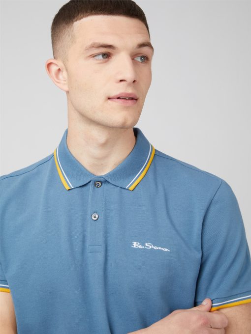 Ben Sherman Signature Polo - Blue Shadow