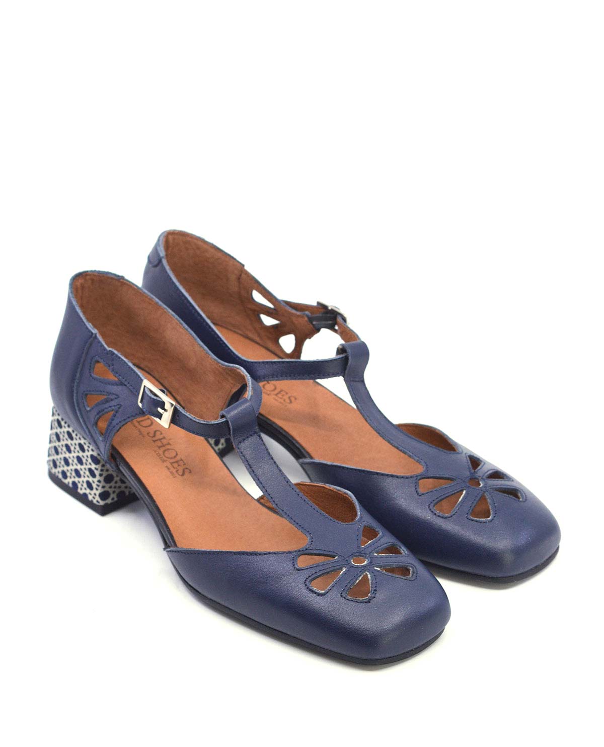 The Zinnia in Dark Navy – Ladies Retro Style Shoe by Mod Shoes 