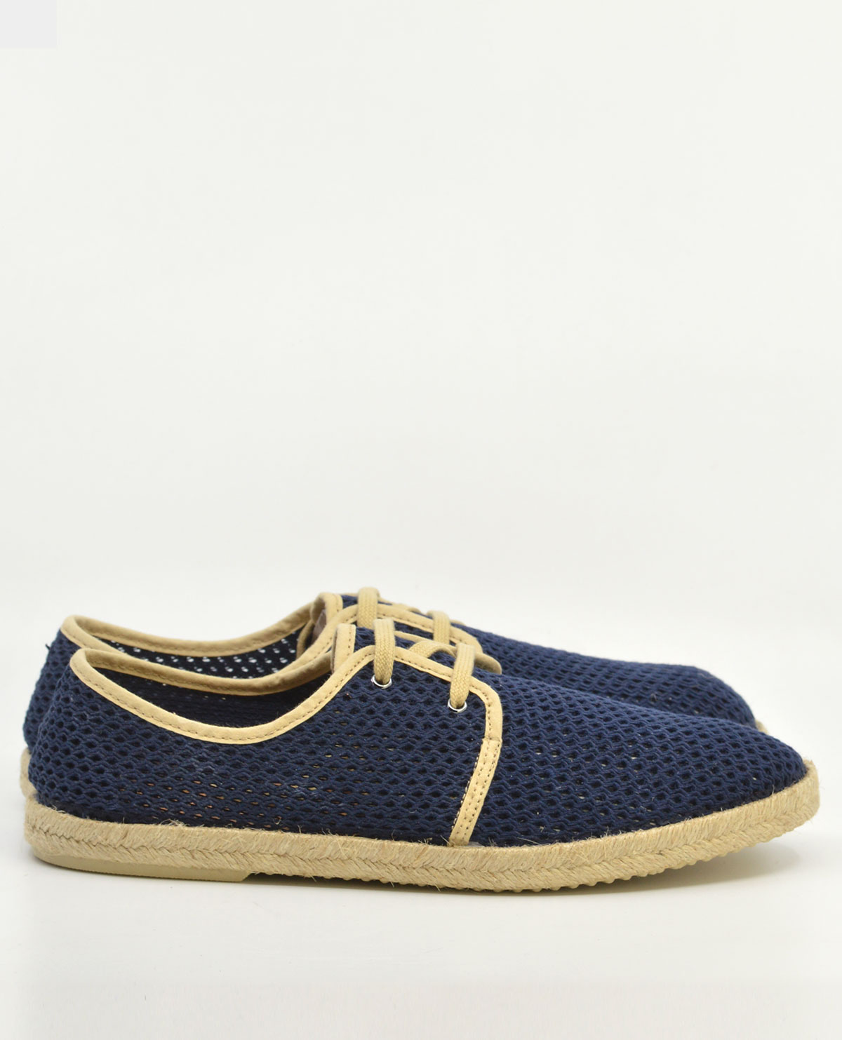 The Paulo Navy Cream Canvas – Summer Shoes – Mod Shoes