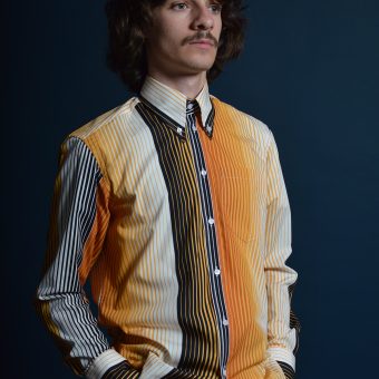 The Billy Preston 'Get Back' Beatles Inspired -  Button Down Long Sleeve Shirt by 66 Clothing - 60s Mod Skin Style Image