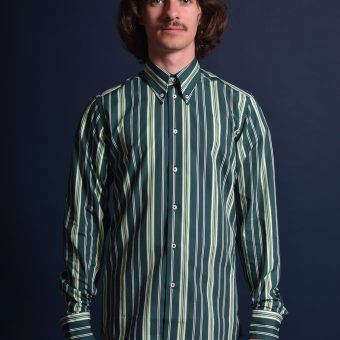 The 'Hey Jude' George Harrison Beatles Inspired -  Button Down Long Sleeve Shirt by 66 Clothing - 60s Mod Skin Style Image