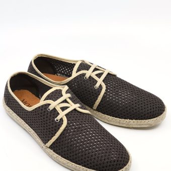 The Paulo In Dark Brown & Cream - Summer Shoes Image