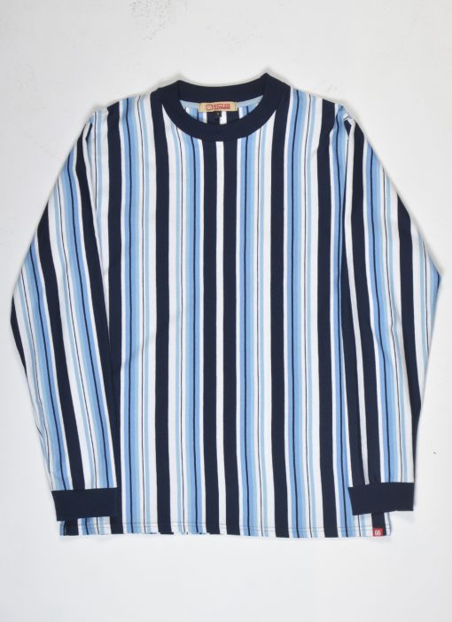 66-Clothing-Weekender-Vertical-Stripe-In-Shades-Of-Blue-Madchester-Rave-Stone-Roses-Farm-90s-Top-02