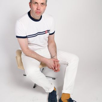 JJ24 White Jeans - by 66 Clothing - Mod Britpop 60s 90s Style Image